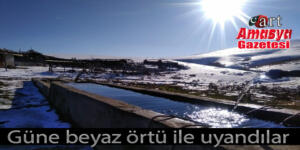 Güne beyaz örtü ile uyandılar