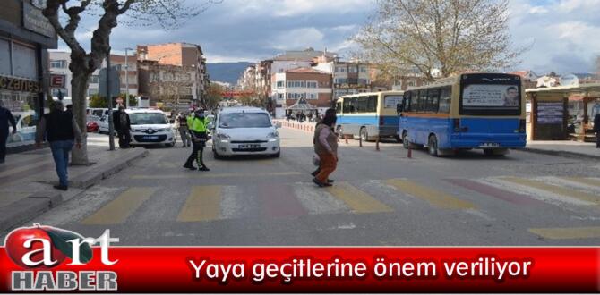 Yaya geçitlerine önem veriliyor