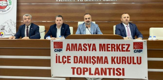 CHP Amasya Merkez İlçe Başkanlığı, Danışma Kurulu Toplantısı Düzenledi