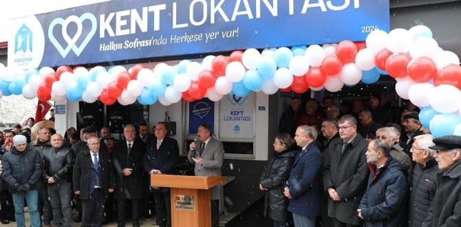 Merzifon’da Kent Lokantası Açıldı